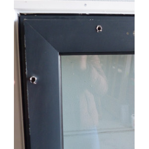 Fenêtre aluminium blanc/anthracite