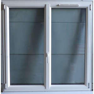 Fenêtre aluminium blanc/anthracite