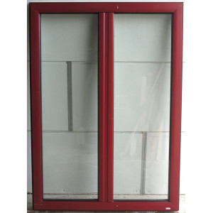 Fenêtre aluminium blanc/bordeau