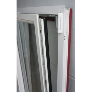 Fenêtre aluminium blanc/bordeau
