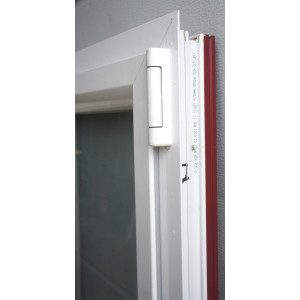 Fenêtre aluminium blanc/bordeau