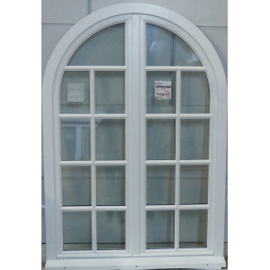 Fenêtre bois cintrée