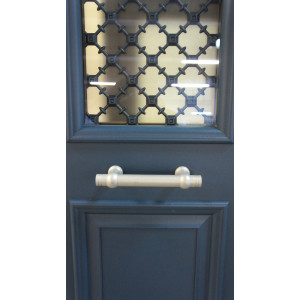 porte aluminium cintrée