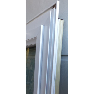 Fenêtre aluminium doré/blanc
