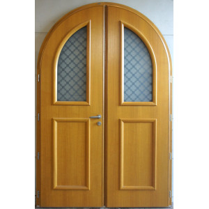 porte aluminium cintrée