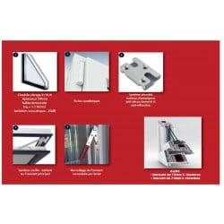 Châssis Abattant PVC H48 x L126 cm Haute Isolation | Fin de Chantier