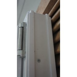 Porte-Fenêtre PVC Blanc avec Soubassement H198xL126 cm