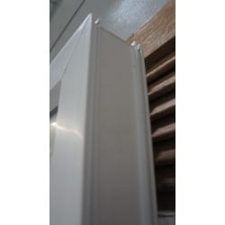 Porte PVC Blanc Demi-Vitrée 210x90 cm | Fin de Chantier