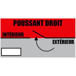 Porte PVC Anthracite Tiercée 210x125 cm | Fin de Chantier