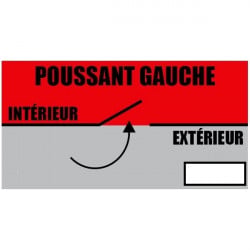 Porte PVC Anthracite Tiercée 210x125 cm | Fin de Chantier