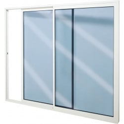 Baie Vitrée Coulissante PVC 2 Ouvrants H218xL206 cm | Neuf