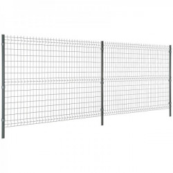 Panneau Clôture Rigide H153x250cm Gris RAL 7016 | Fin de Chantier