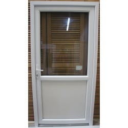 Porte PVC Vitrée 210x105 cm - Double Vitrage | Fin de Chantier