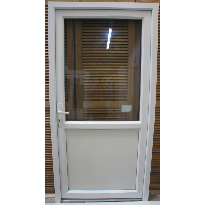 Porte PVC Vitrée 210x105 cm - Double Vitrage | Fin de Chantier