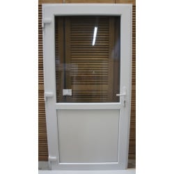 Porte PVC Vitrée 210x105 cm - Double Vitrage | Fin de Chantier