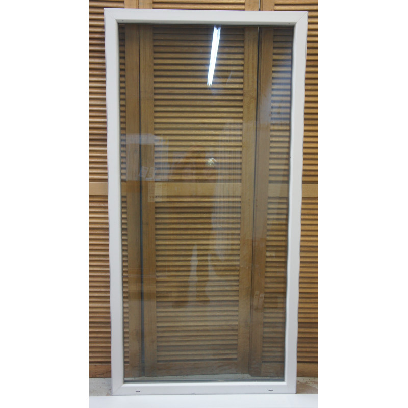 Châssis Fixe PVC Blanc H100 x L200 cm | Double Vitrage