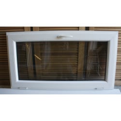 Châssis Abattant PVC Anthracite & Blanc 68x126 cm | Fin de Chantier