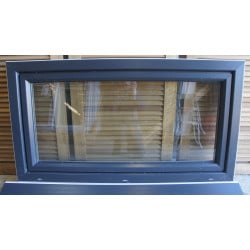 Châssis Abattant PVC Anthracite & Blanc 68x126 cm | Fin de Chantier