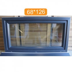 Châssis Abattant PVC Anthracite & Blanc 68x126 cm | Fin de Chantier