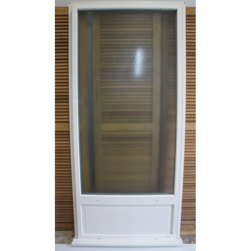 Baie Vitrée Fixe PVC Blanc Opaque H215 x L95 cm