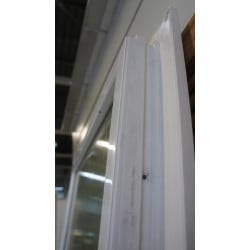 Baie Vitrée Fixe PVC Blanc Opaque H215 x L95 cm