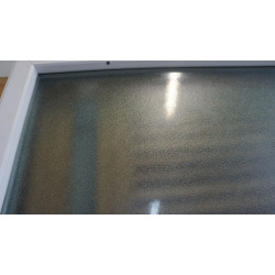 Baie Vitrée Fixe PVC Blanc Opaque H215 x L95 cm