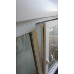 Fenêtre PVC Blanc + Volet Électrique H113 x L126 cm | Réf MTU161