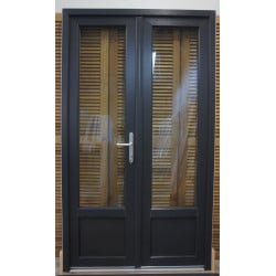 Porte-fenêtres pvc anthracite | soubassement