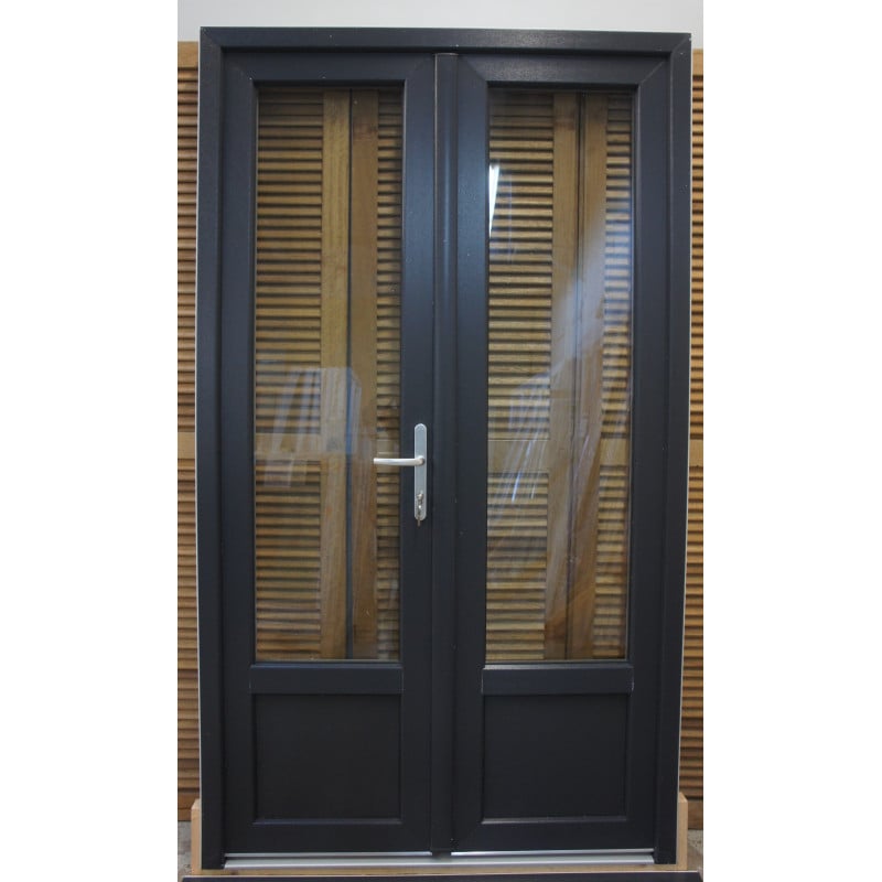 Porte-fenêtres pvc anthracite | soubassement