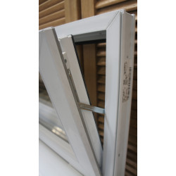 Châssis Abattant PVC Anthracite & Blanc 48x126 cm | Fin de Chantier