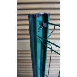 Poteau Aluminium à Clips H130cm Vert