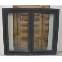 Fenêtre PVC Anthracite & Blanc H108xL126 cm | Oscillo-Battant