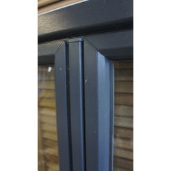 Fenêtre PVC Anthracite & Blanc H78xL126 cm | Oscillo-Battant