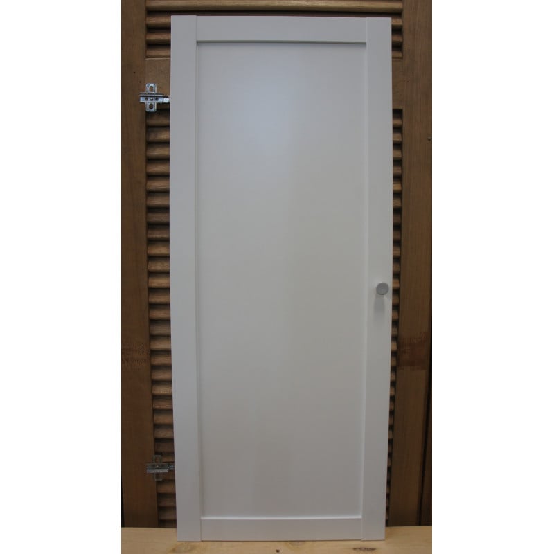 Porte de Placard Bois Blanc Laqué Satiné | H96xL39 cm