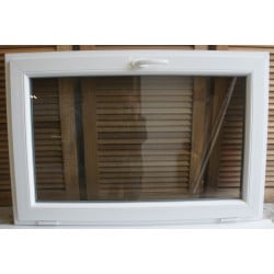Châssis Abattant PVC Anthracite & Blanc 80x120 cm | Fin de Chantier