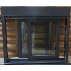 Fenêtre Coulissante Anthracite + Volet Électrique | H123xL146