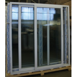 Baie Vitrée Coulissante PVC 2 Ouvrants H218xL206 cm | Neuf