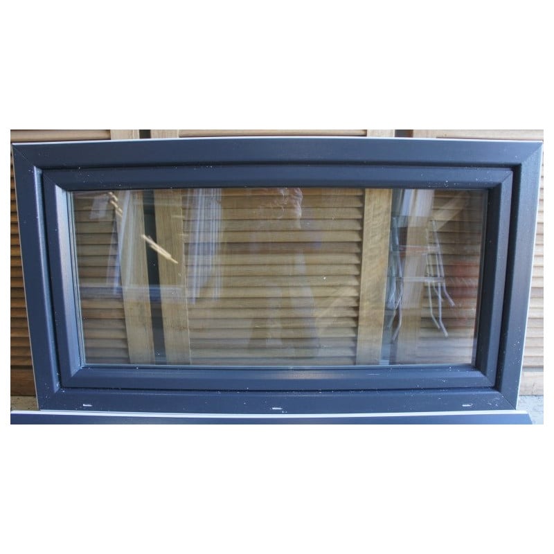 Châssis Abattant PVC Anthracite & Blanc 48x86 cm | Fin de Chantier