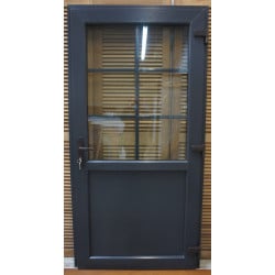 Porte d'Entrée PVC Anthracite 210x105 cm - VOB980