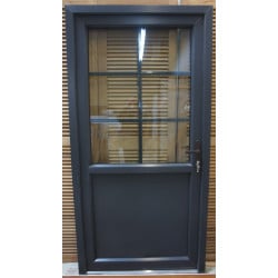 Porte d'Entrée PVC Anthracite 210x105 cm - VOB980