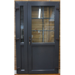 Porte PVC Anthracite Tiercée 210x125 cm - VOB990