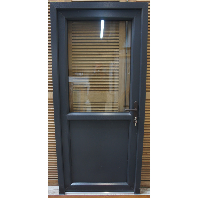 porte d'entrée pvc anthracite