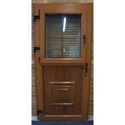 Porte Fermière PVC Chêne Doré 208x96 cm - MTU403
