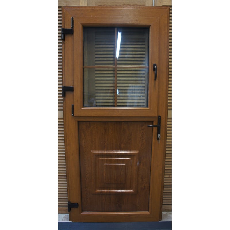 Porte Fermière PVC Chêne Doré 208x96 cm - MTU403