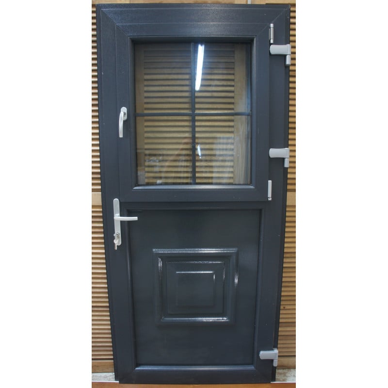 Porte Fermière PVC Anthracite 208x96 cm - MTU410