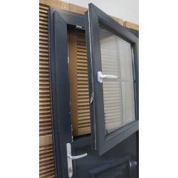 Porte Fermière PVC Anthracite 208x96 cm - MTU410