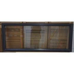 Châssis Fixe PVC Anthracite RAL 7016 H80 x L186 cm