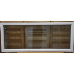 Châssis Fixe PVC Blanc H80 x L186 cm | Double Vitrage