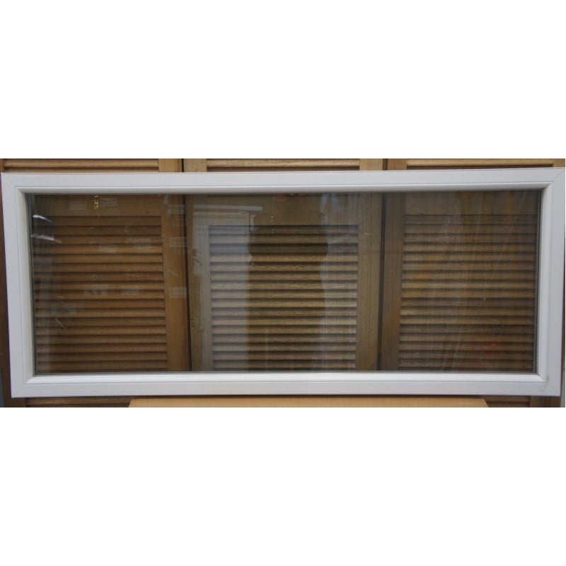 Châssis Fixe PVC Blanc H80 x L186 cm | Double Vitrage