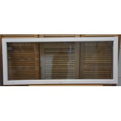 Châssis Fixe PVC Blanc H80 x L186 cm | Double Vitrage